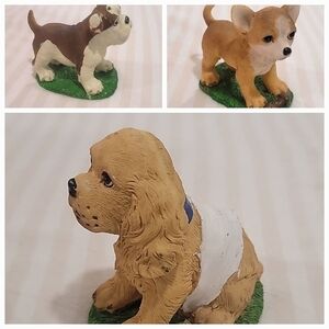 Vintage Lot Tender Times Golden Retriever Lab Resin Figure Figurine 4.5"…